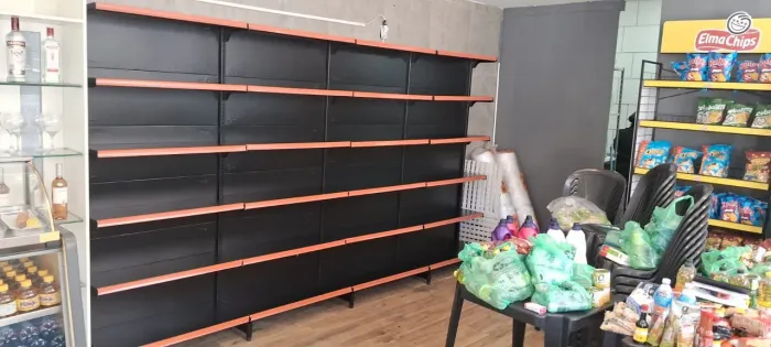 Gôndola de aço para loja