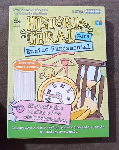 Box 6 Dvds Historia geral para ensino fundamental