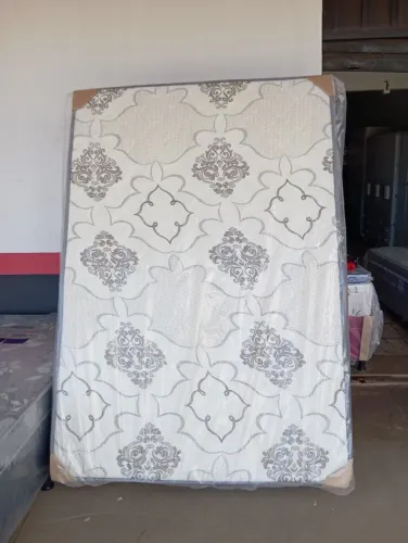 CAMA BOX CASAL ESPUMA SELADA NOVA 