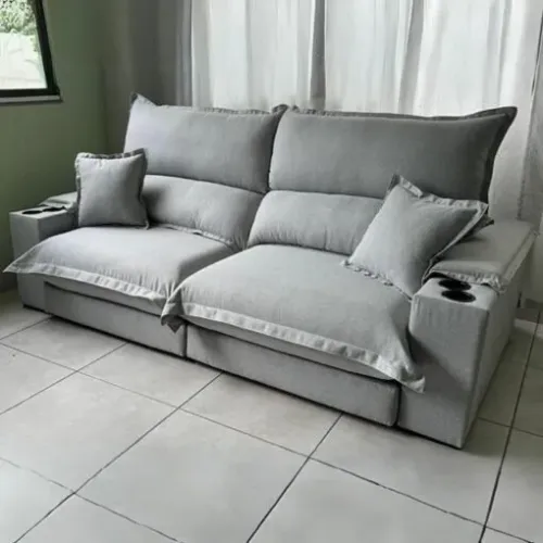 Sofá Retrátil Apogeu 2.50m - Entrega Rápida