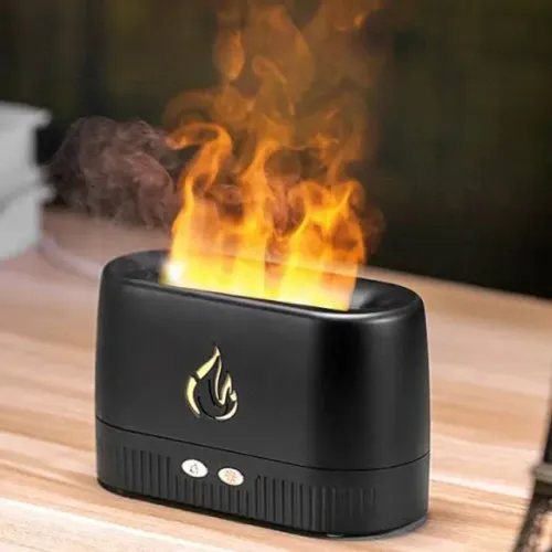 Chama Umidificador De Ar Difusor De Aroma, Ultrasonic Óleo Essencial