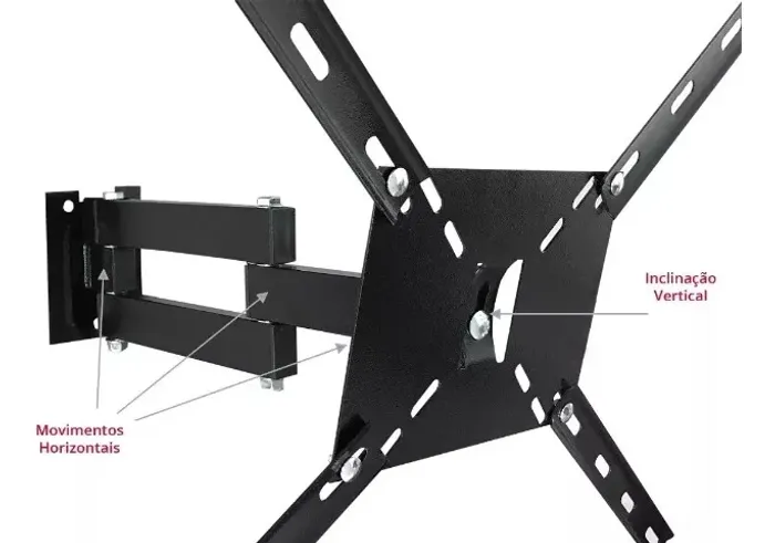 Suporte Articulado TV para 10' a 70' Quality QS 700 Plus Loja Coimbra Computadores