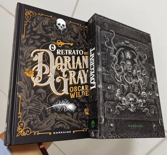 O Retrato de Dorian Gray + Lovecraft medo clássico, darkside capa dura.