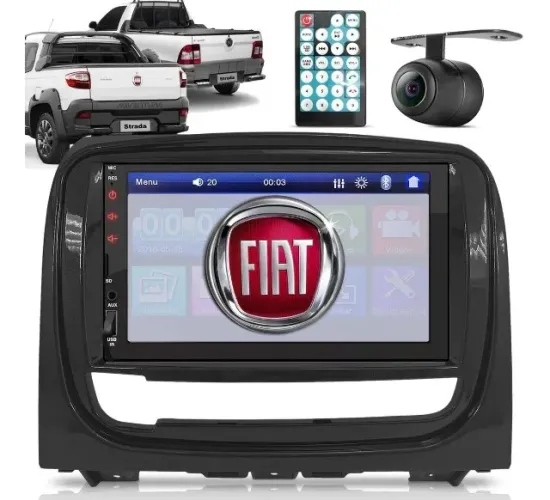 Multimídia Mp5 Fiat Palio Siena Strada 2013 À 2020 Espelha