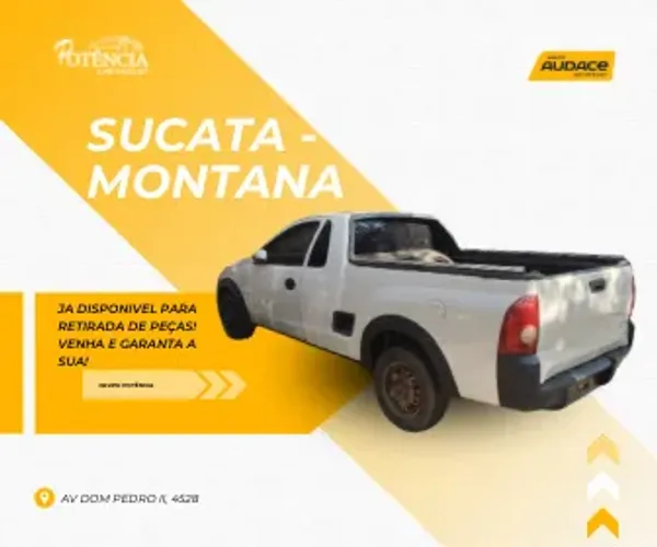 Sucata Montana já disponível para retirada de peças 