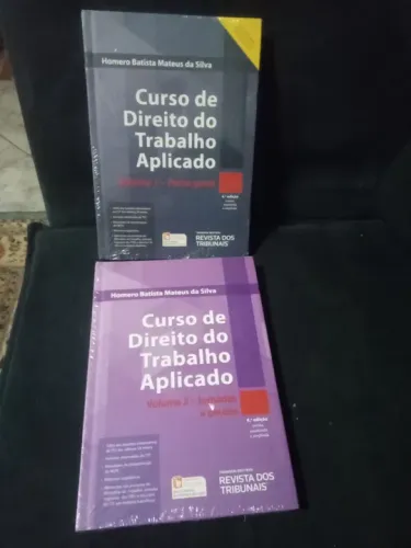 Livros novos lacrados Curso Direito do Trabalho Aplicado 1 e 2 Geral Jornadas / Pausas