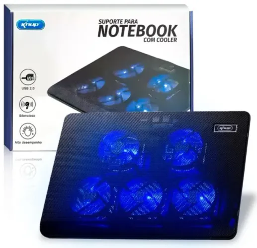 (NOVO) Suporte com Cooler Para Notebook Knup KP-SP223