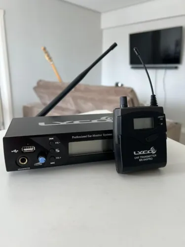 Sistema Lyco Ear Pe640 Pro Sem Fio Retorno Cor Preto