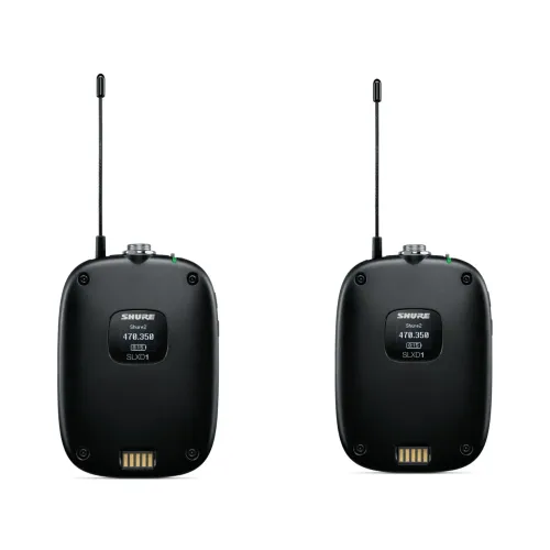 SHURE SEM FIO BODYPACK SLXD1 G58  ( Kit 2 Unidades )