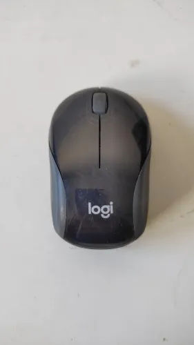 Mini Mouse sem fio Logitech Laser, sensor USB