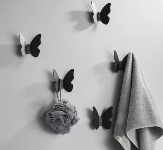 Ganchos de Parede Borboleta TokStok