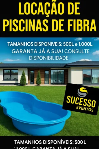 Locação de piscina de feijão