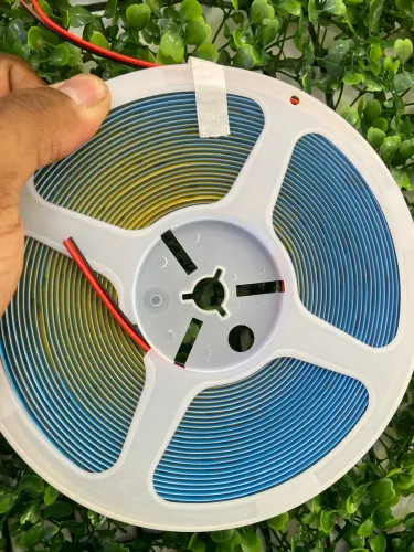 Fita led 220V COB 10 metros Branco Quente IP20 bivolt