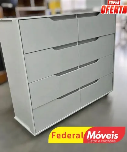 Cômoda com 8 Gavetas - Nova e Super Espaçosa!