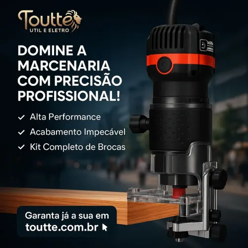 Tupia Laminadora Variável 800w+ Jogo De Fresas 15 Pç 