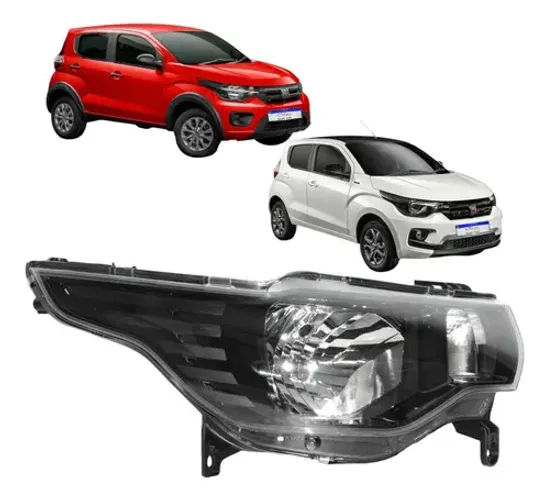 Farol Fiat Mobi 2016 2017 2018 2019 2020 2021 2022 23 24 Ld - Direito