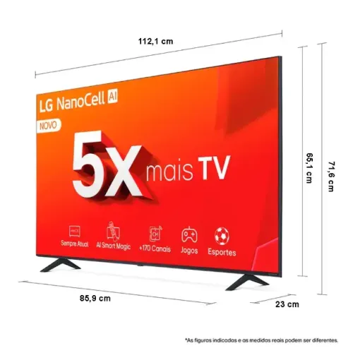 Smart TV 4K 50" LG NanoCell 50NANO80T