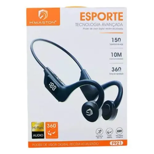 Fone de ouvido sem fio bluetooth headphone esportivo