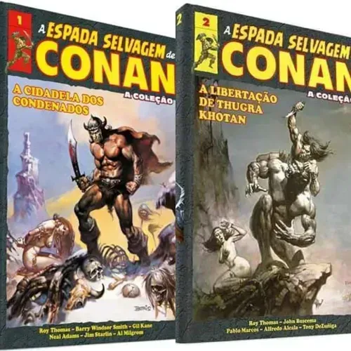 Kit com 2 Livros de Conan, o Barbaro
