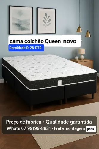 Cama Colchão Queen Novo garantia Queima de estoque 