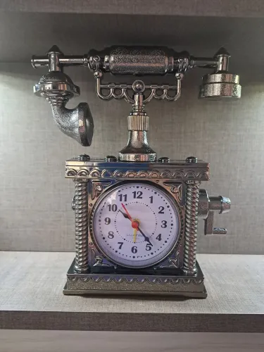 Relógio Decorativo Vintage Telefone