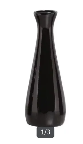 Vaso de cerâmica preto elegante