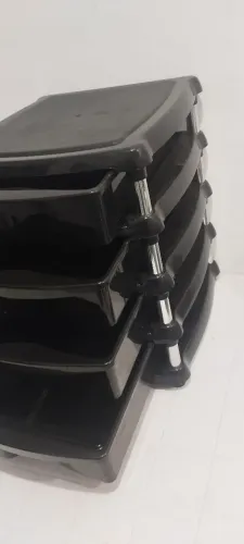 Gaveteiro compacto preto 
