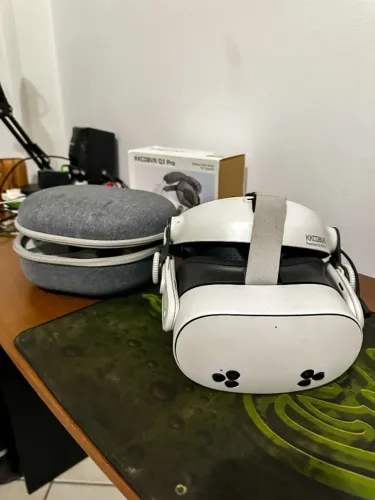 Oculos de Realidade Virtual MetaQuest 3s Novo + Bateria Externa + Case + Cabo 15m