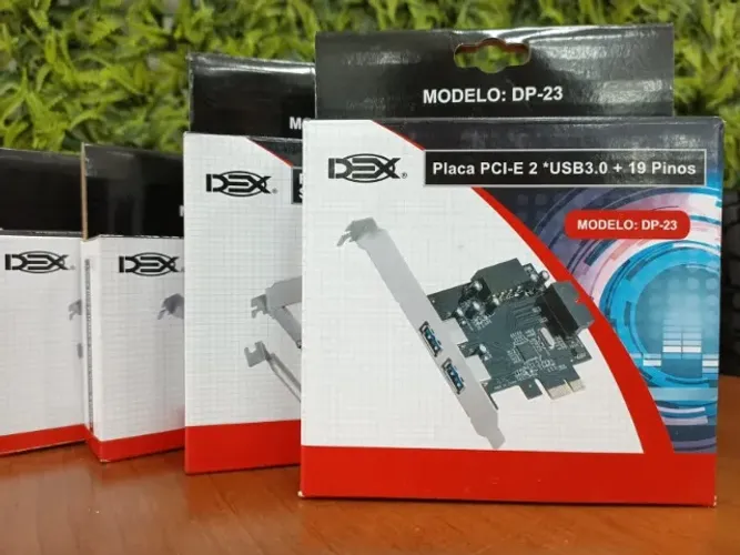 Placa PCI-E USB 3.0 Dex DP-23 - 2 Portas + 1 Porta Interna 19pin 5538
