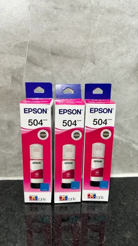 Kit 3 Tinta Epson Magenta 504