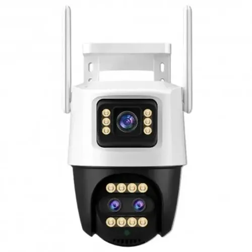 Câmera Externa WiFi HD 2 Lentes Prova D?água Zoom Digital Detecção de Movimento JT-9999PRO
