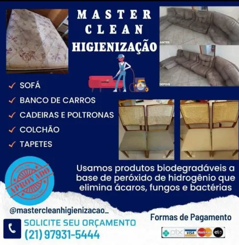 Higienização e limpeza