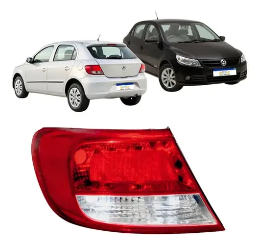 Lanterna Sinaleira Traseira Gol G5 2009 2010 2011 2012 Le Esquerdo/motorista Vermelho