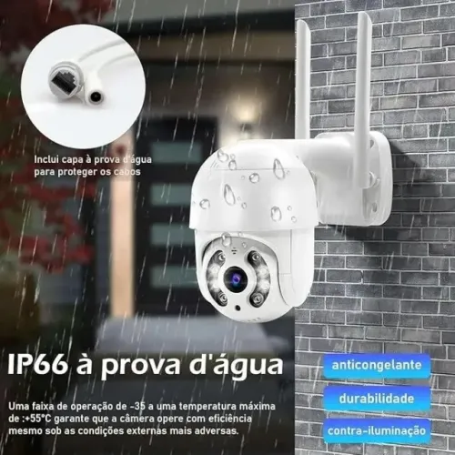 Câmera Segurança Wifi Auto Traking A8 Icsee Full Hd Cor Branco