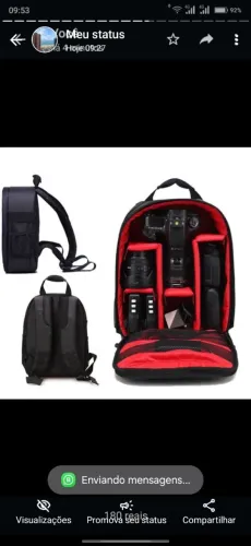 Mochila para Câmera DSLR - Nova