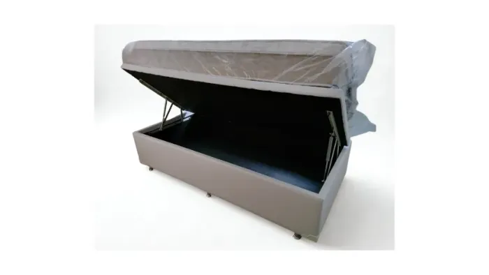 Cama Solteiro Baú Blindado 88x1.88 com Acabamento Premium