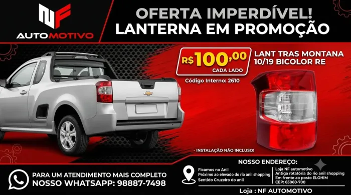 Lanterna traseira Montana