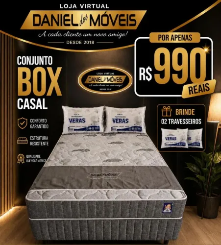 Cama Box Casal