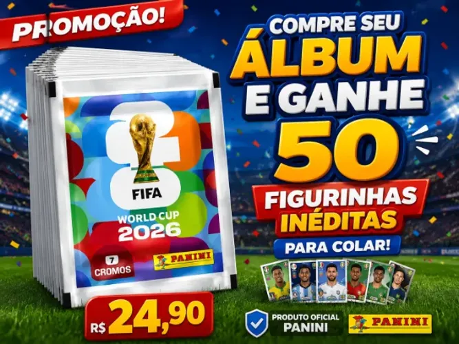 Álbum com figurinhas
