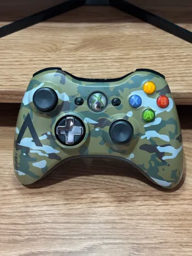Controle camuflado verde Xbox 360 edição especial