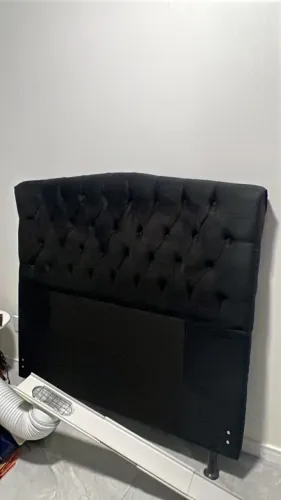 Cabeceira para Cama de Casal em Suede