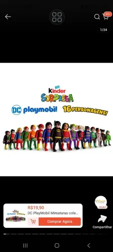 Playmobil da kinder Marvel dc