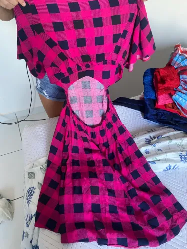 Vestido quadriculado são joão