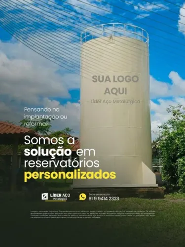 Caixa D'água Metálica Modelo Tulipa com Entrega e Instalação