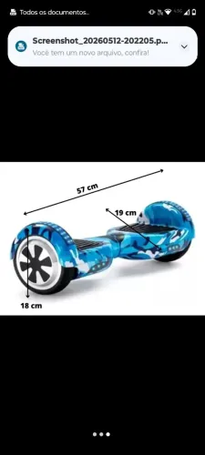 SKATE ELÉTRICO HOVERBOARD