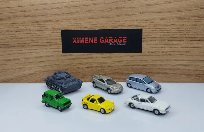 Coleção com 6 miniaturas nano japonesas