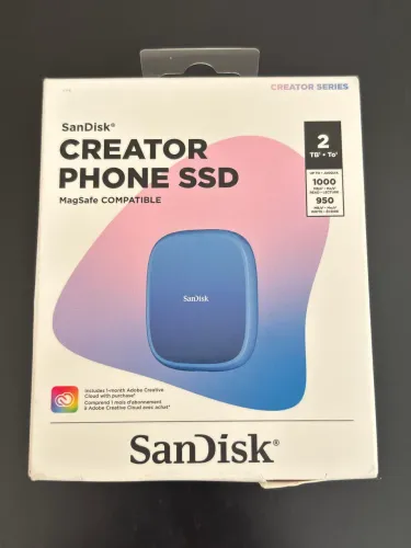SanDisk Creator Phone SSD 2TB NOVO LACRADO