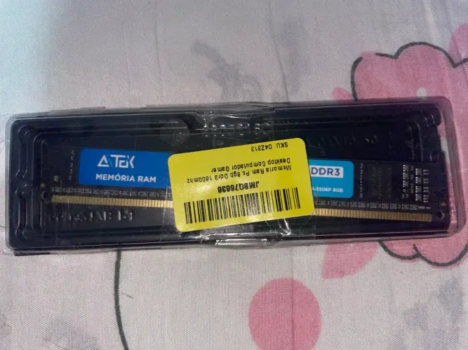 VENDO MEMÓRIA RAM 8GB DDR3 1600mhz