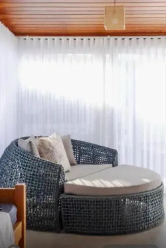Lindo Sofá Chaise Interior e Exterior