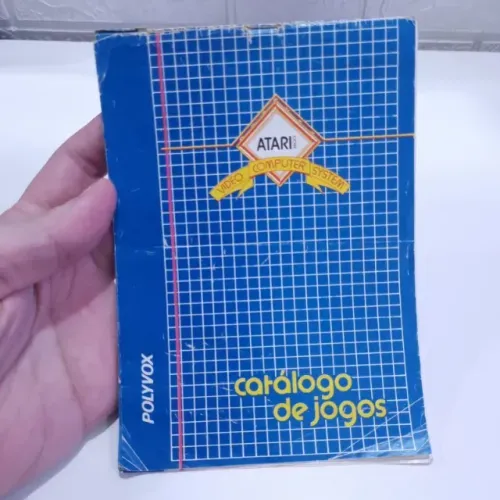 POLYVOX BRASIL - CATÁLOGO ORIGINAL DE JOGOS DO ATARI 2600 DE 1984 - MUITO RARO! BOM ESTADO
